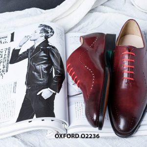 Giày da nam Wholecut đục lỗ Oxford O2236 002