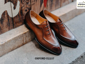 Giày da nam đóng theo yêu cầu Oxford O2237 001