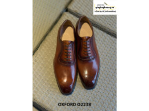 Giày da nam từ da bê Italy chính hãng Oxford O2238 005