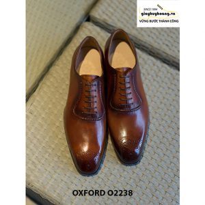 Giày da nam từ da bê Italy chính hãng Oxford O2238 005