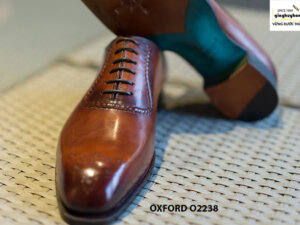 Giày da nam từ da bê Italy chính hãng Oxford O2238 004