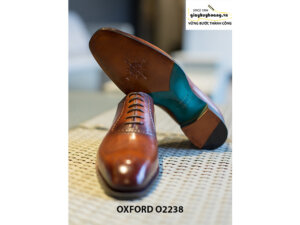 Giày da nam từ da bê Italy chính hãng Oxford O2238 003