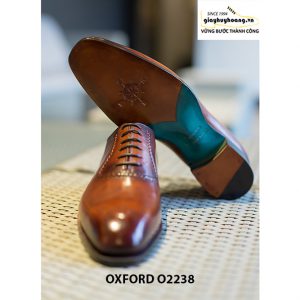 Giày da nam từ da bê Italy chính hãng Oxford O2238 003