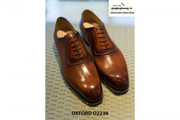 Giày da nam từ da bê Italy chính hãng Oxford O2238 001