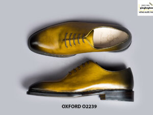 Giày da nam Oxford Wholecut màu vàng Oxford O2239 002