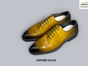 Giày da nam Oxford Wholecut màu vàng Oxford O2239 001
