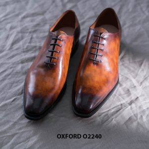 Giày da nam mũi dài cao cấp Oxford O2240 006