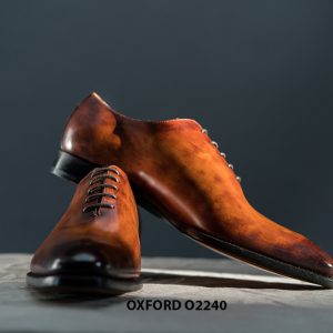 Giày da nam mũi dài cao cấp Oxford O2240 003