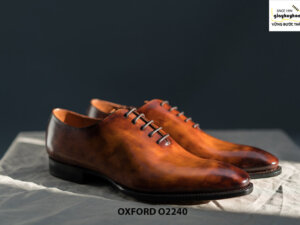 Giày da nam mũi dài cao cấp Oxford O2240 002