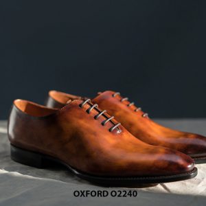 Giày da nam mũi dài cao cấp Oxford O2240 002