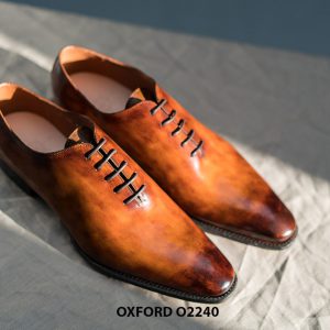 Giày da nam mũi dài cao cấp Oxford O2240 001