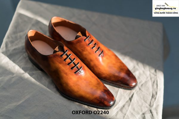 Giày da nam mũi dài cao cấp Oxford O2240 001
