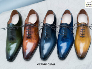 Giày da nam trơn không hoạ tiết Oxford O2241 001