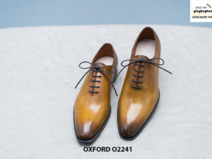 Giày da nam trơn không hoạ tiết Oxford O2241 010