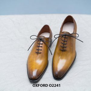 Giày da nam trơn không hoạ tiết Oxford O2241 010