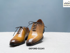 Giày da nam trơn không hoạ tiết Oxford O2241 009