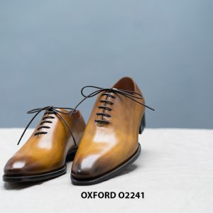 Giày da nam trơn không hoạ tiết Oxford O2241 009