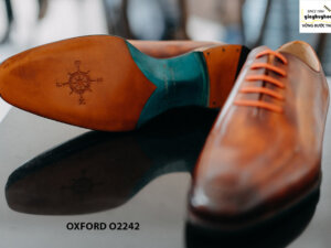 Giày da nam đế da khâu Goodyear Welted Oxford O2242 006