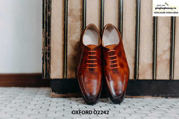 Giày da nam đế da khâu Goodyear Welted Oxford O2242 001