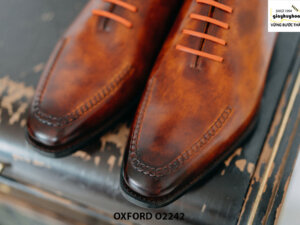 Giày da nam đế da khâu Goodyear Welted Oxford O2242 004