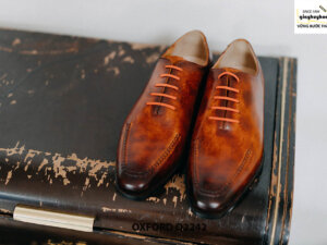 Giày da nam đế da khâu Goodyear Welted Oxford O2242 003