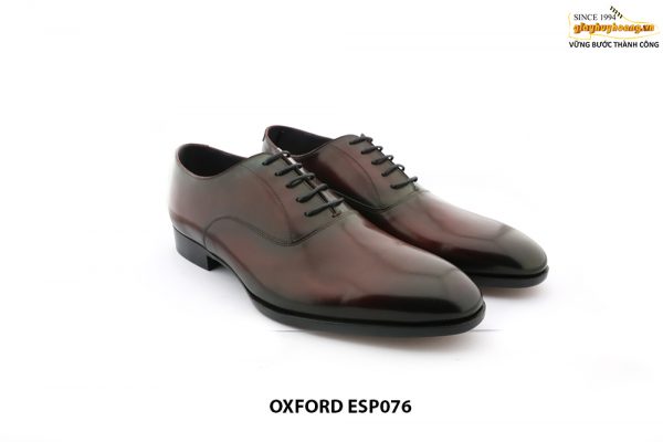 [Outlet size 45] Giày tây nam mũi trơn Oxford ESP076 003