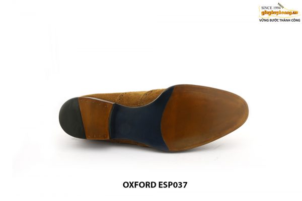 [Outlet size 38] Giày tây nam da lộn Wingtip Oxford ESP037 005