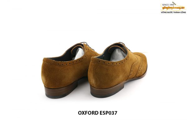 [Outlet size 38] Giày tây nam da lộn Wingtip Oxford ESP037 004