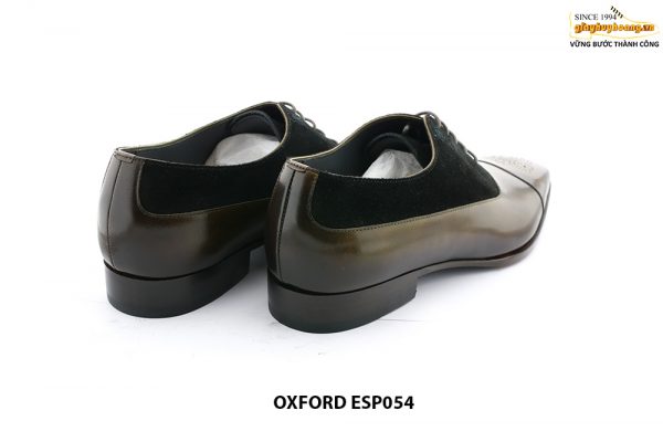 [Outlet size 46] Giày tây nam cao cấp phối nhung Oxford ESP054 004