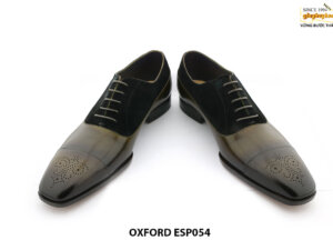 [Outlet size 46] Giày tây nam cao cấp phối nhung Oxford ESP054 003