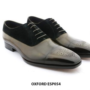[Outlet size 46] Giày tây nam cao cấp phối nhung Oxford ESP054 002