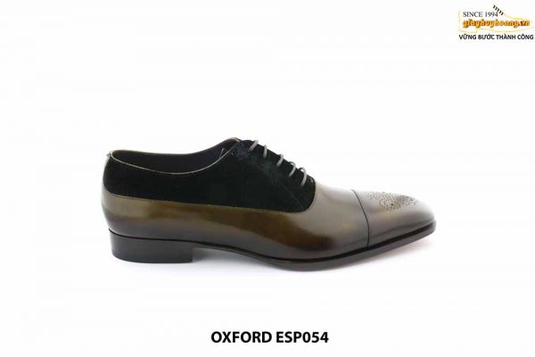 [Outlet size 46] Giày tây nam cao cấp phối nhung Oxford ESP054 001
