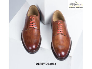Giày tây nam mũi trơn màu thủ công Derby DB2084 001