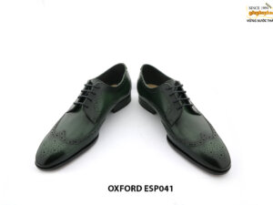 [Outlet size 40] Giày tây nam màu xanh lá cây Wingtip Oxford ESP041 003