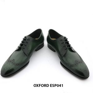 [Outlet size 40] Giày tây nam màu xanh lá cây Wingtip Oxford ESP041 003
