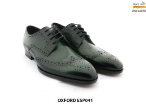 [Outlet size 40] Giày tây nam màu xanh lá cây Wingtip Oxford ESP041 002