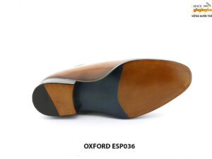 [Outlet size 36] Giày da nam trơn không hoạ tiết Oxford ESP036 004
