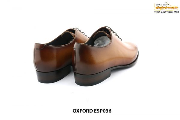 [Outlet size 36] Giày da nam trơn không hoạ tiết Oxford ESP036 003