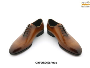 [Outlet size 36] Giày da nam trơn không hoạ tiết Oxford ESP036 002