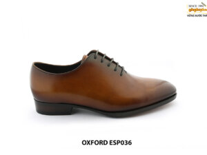 [Outlet size 36] Giày da nam trơn không hoạ tiết Oxford ESP036 001