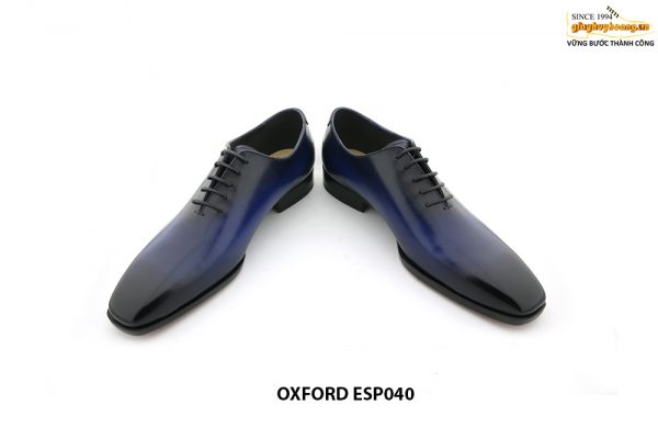 [Outlet size 40] Giày tây nam Wholecut xanh dương Oxford ESP040 003