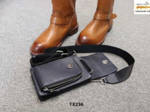 Túi đeo chéo nam nhỏ gọn nhiều ngăn TX236 003