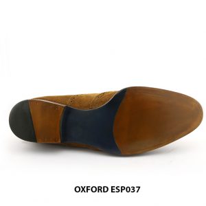 [Outlet size 38] Giày tây nam da lộn Wingtip Oxford ESP037 005