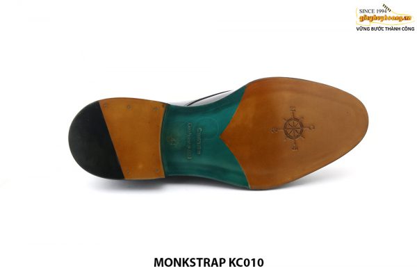 [Outlet Size 44] Giày da nam 1 khoá đế da Monkstrap KC010 005