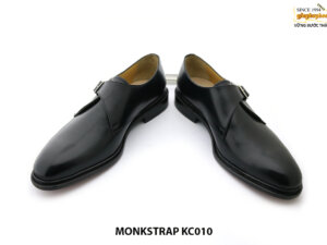 [Outlet Size 44] Giày da nam 1 khoá đế da Monkstrap KC010 003