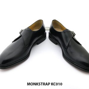 [Outlet Size 44] Giày da nam 1 khoá đế da Monkstrap KC010 003