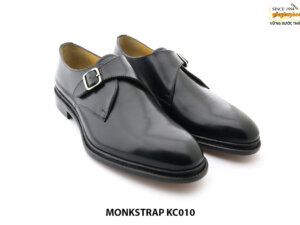 [Outlet Size 44] Giày da nam 1 khoá đế da Monkstrap KC010 002