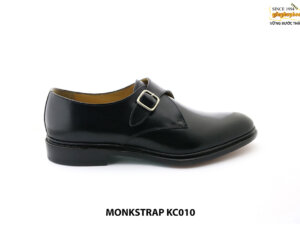 [Outlet Size 44] Giày da nam 1 khoá đế da Monkstrap KC010 001