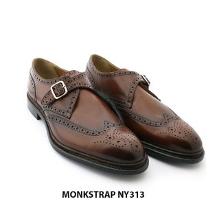 [Outlet] Giày da nam cao cấp Wingtip Monkstrap NY313TD 002