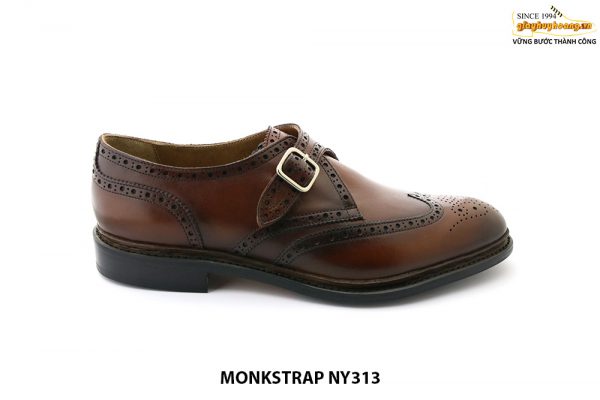 [Outlet] Giày da nam cao cấp Wingtip Monkstrap NY313TD 001
